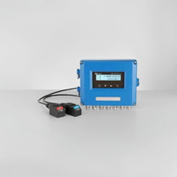 Débitmètre numérique ultrasonique OEM personnalisable en acier inoxydable, précision +/-0,05 %, pour eau/fluide/acides, connectivité à bride