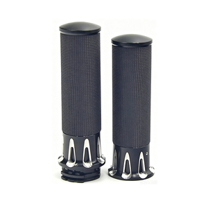 Empuñaduras huecas de 25MM para motocicleta Harley 883 XL1200, empuñaduras antideslizantes de aluminio para manillar, color negro - Product Image 5