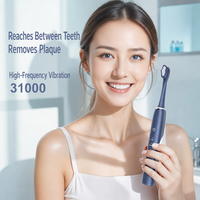 Brosse à dents électrique 31000 VPM sonique, 5 modes, écran LCD, étanche IPX7, charge Type C, 40 jours d'autonomie, soins bucco-dentaires pour adultes