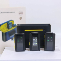 Micrófono Lavalier SX28 para Transmisión en Vivo, Compatible con Tarjeta TF, Grabación, Monitoreo en Tiempo Real, Micrófono Inalámbrico de 2.4G para Teléfono con Cámara
