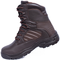 Chaussures de randonnée en cuir pleine fleur ultra-légères personnalisées pour les voyages, le travail et l'entraînement ; Bottes tactiques résistantes à l'usure.