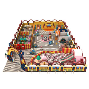 Equipo de juegos infantiles para interiores Happy Child con piscina de pelotas y temática de ciudad de juegos de rol para niños - Product Image 1