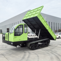 Mini tombereau sur chenilles de 10 tonnes, chargeur sur chenilles avec chargeur frontal, composants principaux du moteur pour la construction, en vente