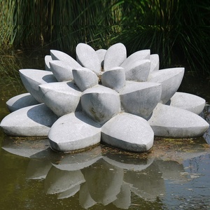<span class=keywords><strong>Escultura</strong></span> <span class=keywords><strong>de</strong></span> Flor <span class=keywords><strong>de</strong></span> Loto en Piedra <span class=keywords><strong>de</strong></span> Mármol Natural - Product Image 1