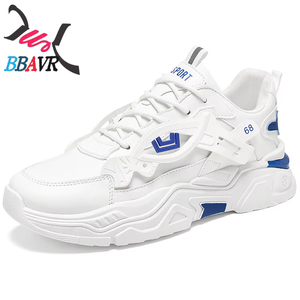 Zapatillas Deportivas de Malla Transpirables para Hombre, con Plataforma, Color Blanco, Modelo 2025, Última Moda - Product Image 4