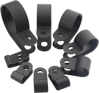 FSCAT 1000 pièces/sac 1/4 pouces serre-câble de Type R pince de fil en Nylon montage pince de câble électrique en plastique