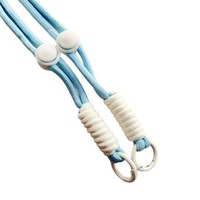 Lanière de téléphone unisexe en polyester la plus vendue avec sangle réglable, clip, crochet et support en peluche, sans impression