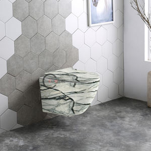 Inodoro de Cerámica de Una Pieza Suspendido en la Pared, Sanitario WC, Taza de Inodoro para Baño, Venta Caliente - Product Image 5