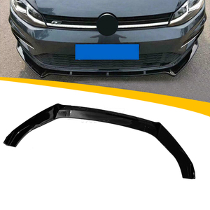 Splitter Anteriore Nero Lucido in ABS a Tre Sezioni per <span class=keywords><strong>VW</strong></span> <span class=keywords><strong>Golf</strong></span> 7 MK7 <span class=keywords><strong>VII</strong></span>, Produzione Diretta Haosheng - Product Image 1