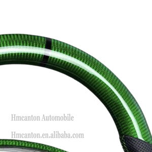 Volant en cuir perforé en fibre de carbone habilement fabriqué Design unique pour les modèles de voiture Infiniti G27 G37 Q50 - Product Image 3