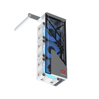 Refroidisseur de processeur ALSEYE de couleur blanche, petit, 3 ventilateurs de 40 mm, refroidisseur de boîtier PC