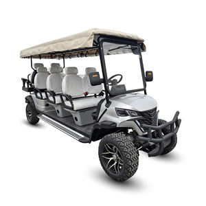Voiturette de golf électrique BRT 7-8 places avec auvent, vitesse maximale 30 km/h, certifiée CE, autonomie 90 km+, idéale pour les sites touristiques, les hôtels et les navettes de visite. - Product Image 2