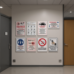 Ttake <b>Fire</b> And Safety Risk Prevention Signs For Workplace And Public Areas 120x120mm Set Of 8 - Product Image 3