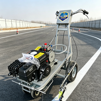 Machine de marquage routier automatique à pulvérisation à froid avec câble de 50 m pour les grands projets routiers