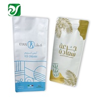 Pochette à fond carré Doypack pour aliments Sac d'emballage à fermeture éclair personnalisé pour crème glacée Popsicle