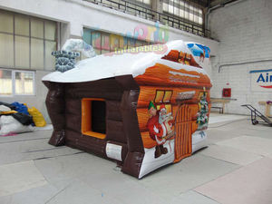 Outdoor illuminato elementi festa di natale casa di rimbalzo di natale decorazione temi santa gonfiabile grotta - Product Image 6