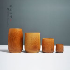 Bamboo Drink Cups Set Solid Color Eco-Friendly For Tea Gift Chongqing Origin ZD-01 - Product Image 1