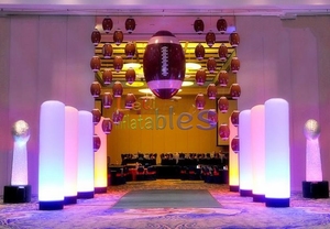 <span class=keywords><strong>Farolas</strong></span> luminosas de colores inflables personalizadas de 2m, modelo de publicidad para Bar de estrellas, fiesta, evento de actuación en escenario - Product Image 5