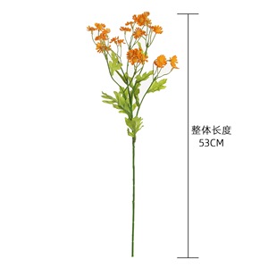 CallaFloral Fleurs artificielles de camomille orange en tissu tressé pour décorations de mariage, style INS, fabricants transfrontaliers - Product Image 4