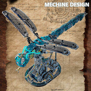 Libellule mécanique avec support MOC Puzzle briques assemblés blocs de construction ensemble figurines enfants jouets 13086 866 pièces - Product Image 6