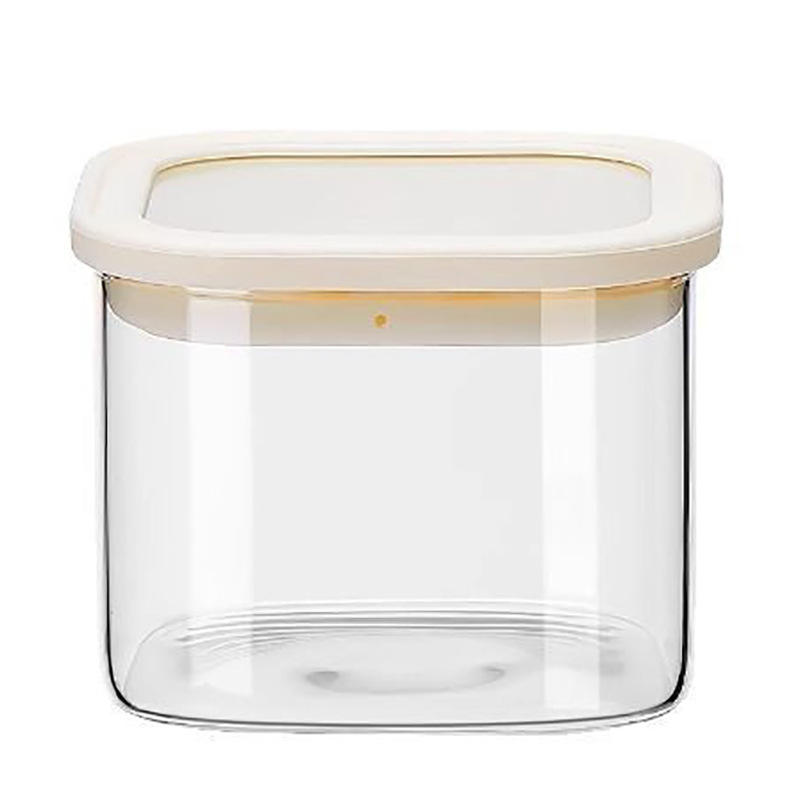 Barattolo con coperchio in silicone bianco