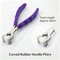 Pince de réglage de lunettes à poignée en caoutchouc multicolore, outils de réparation de montures de lunettes en acier inoxydable, vente en gros pour magasins d'optique