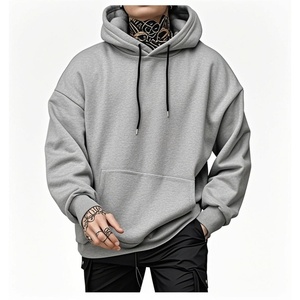 Wholesale Athletic 100% Cotton Gym Hoodies for Men Comfortable Oversized Multi-Colors 3D Embroidery Applique Spring Print - Product Image 2