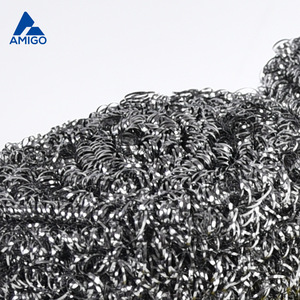 Juego de estropajos de lana de acero Amigo, 2 bolas y 1 esponja, herramientas de limpieza fuertes para cocina y lavavajillas - Product Image 4