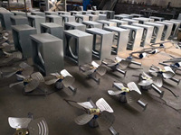 Ventilateur axial à pression négative mural en acier inoxydable 304 de 1380 mm pour élevages avicoles, bétail et serres