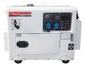 Generator Bensin Tahan Suara Senyap 7.5kva 7kw 7kva 7 Kva Bertenaga Mesin HondaGX390 Asli dengan Sistem ATS