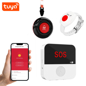 New Arrival tuya wifi thông minh nút hoảng loạn người già báo động SOS Vòng đeo tay khẩn cấp không dây đồng hồ y tá gọi máy nhắn tin hệ thống gọi điện thoại - Product Image 1