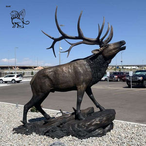 Escultura de Animales Realista de Metal para Decoración de Jardín de <span class=keywords><strong>Tamaño</strong></span> <span class=keywords><strong>Real</strong></span>, Estatua de <span class=keywords><strong>Alce</strong></span> de Bronce de <span class=keywords><strong>Tamaño</strong></span> Natural - Product Image 5