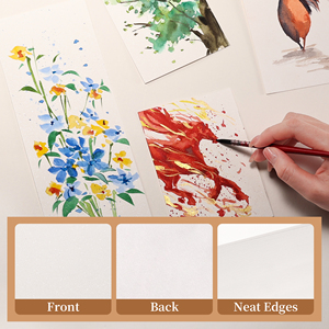 Bloc de papier écologique de qualité supérieure, 300g, texture fine, 80 feuilles, motif trèfle à quatre feuilles, phosphorescent, <span class=keywords><strong>aquarelle</strong></span>, plusieurs tailles disponibles - Product Image 3