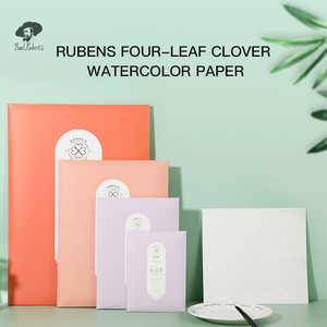 Marca Privada Personalizada, Ecológica, Diseño de Trébol de Cuatro Hojas en <span class=keywords><strong>Acuarela</strong></span>, Característica Fosforescente, 300g, Tamaños Personalizados, Venta al Por Mayor - Product Image 2