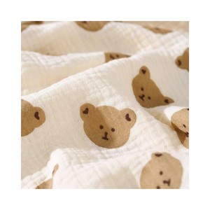 Tissu Popeline 100% <span class=keywords><strong>Coton</strong></span> Biologique Peigné Anti-Boulochage Forme Carrée pour Vêtements et Enfants - Product Image 1