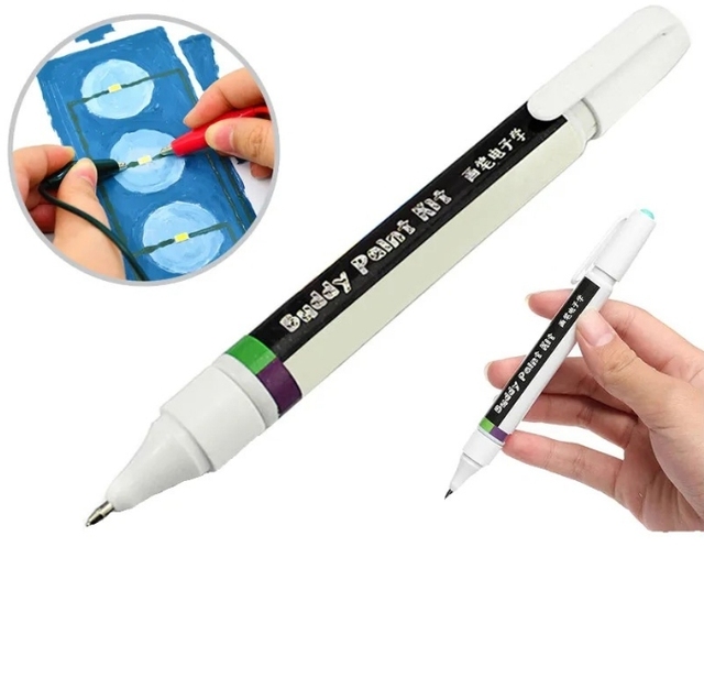Brush Electronics Conductive Pen Gold Ink Paint Remote Control Keyboard Circuit Repair