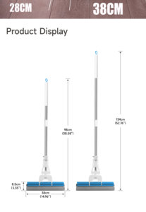 Realida <span class=keywords><strong>PVA</strong></span> miếng bọt biển giẻ lau sàn để làm sạch sàn bóp với tay cầm dài, tự vắt với nạp tiền lớn để làm sạch sàn - Product Image 6