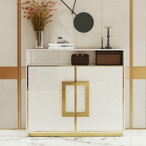 Meubles de salon au design unique Table <span class=keywords><strong>console</strong></span> en <span class=keywords><strong>bois</strong></span> de luxe Table <span class=keywords><strong>console</strong></span> de haute qualité en <span class=keywords><strong>acier</strong></span> inoxydable finition or - Product Image 2