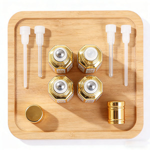Flacon à bille de parfum de luxe en verre élégant avec feuille d'or, pour huiles personnalisées d'attar Oud arabe, sérigraphié, marque <span class=keywords><strong>Yiao</strong></span> - Product Image 6