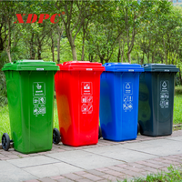 Poubelles extérieures en plastique poubelle verte de poubelle de 240 litres