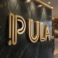 Panneau d'enseigne LED extérieur IP65 durable, exclusif transfrontalier, de haute qualité, résistant à la rouille, pour murs de fond d'hôtel et façades de clubs haut de gamme