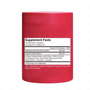 Kapsul Vitamin Kelembapan Vagina + Peningkat Suasana Hati |   Suplemen Ashwagandha & GABA untuk Kesehatan & Relaksasi Kewanitaan - Product Image 2