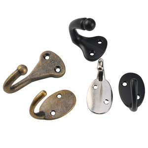 Solid Alloy Single <b>Hook</b> Vintage Heavy Duty Robe <b>Hook</b> For Wardrobe Cabinet Door <b>Bathroom</b> Kitchen Hardware - Product Image 5