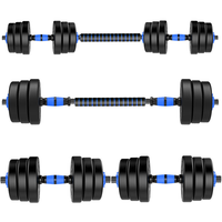 Ensemble d'haltères réglables en ciment de 30 kg, 40 kg, 50 kg, pas cher, en gros, avec kettlebell pour hommes, utilisation à domicile