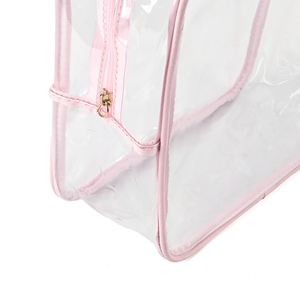 Bolsa de Almacenamiento de Maquillaje Rosa, Impermeable, de PVC, con Cierre, Personalizable con Logotipo de Marca, Económica, al por Mayor, para Publicidad - Product Image 4