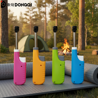Nouvel Arrivage – Briquet Électronique Rétractable Style Américain en Plastique, au Butane, pour Barbecue, Cuisine et Camping, Rechargeable et Durable
