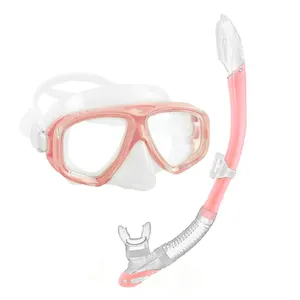 Profesional Full Dry Top Silicone Snorkel Set Equipo DE BUCEO Gafas de natación Snorkel y máscara