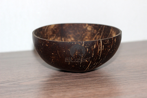 Cuenco de cáscara de coco Natural ecológico con cuchara Mezcla de frutas de madera Ensalada Tazón de coco pulido Cuencos de cáscara de coco 99GD - Product Image 5