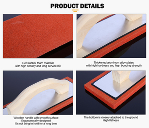 Truelle à plâtrer en éponge orange et <span class=keywords><strong>outils</strong></span> de maçonnerie, truelle en caoutchouc moussant pour le plâtrage - Product Image 4