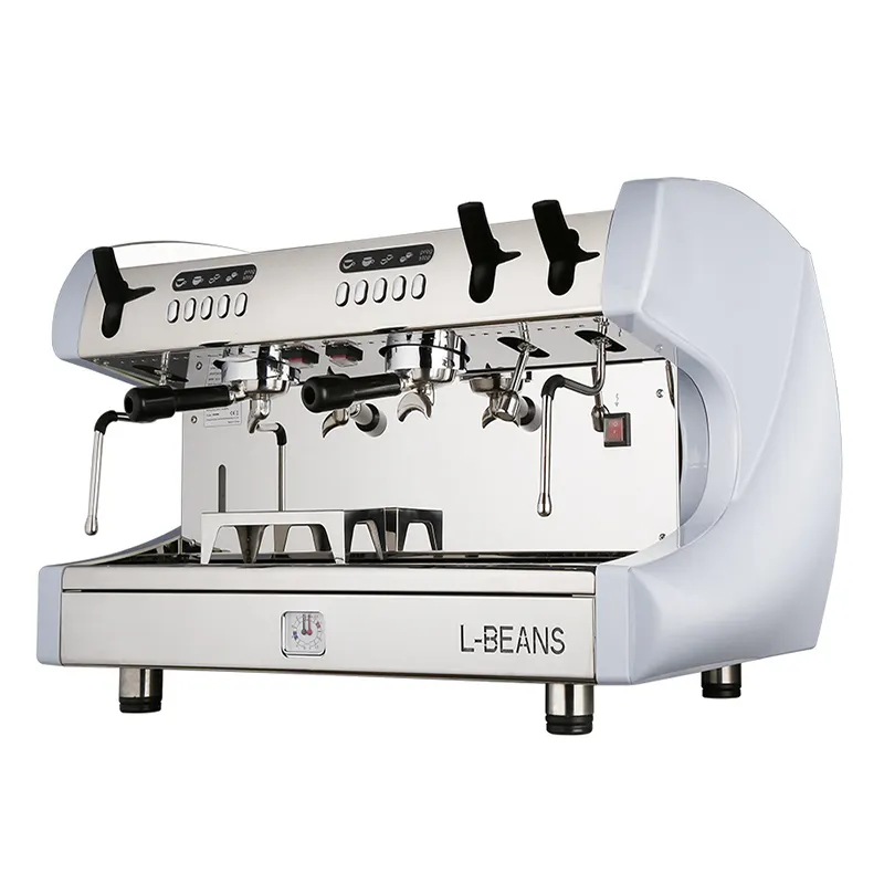 Mesin pembuat kopi Italia, dua grup Espresso komersial Semi otomatis untuk penggunaan di rumah